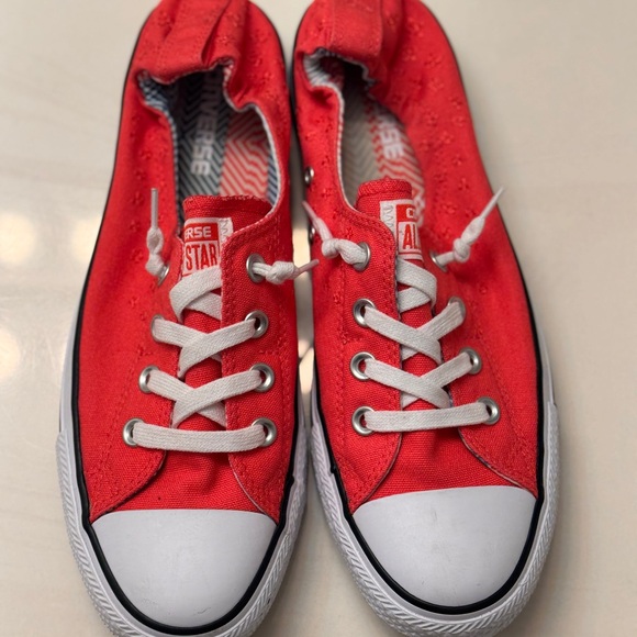 Converse Shoes - Converse Classic Bright Orange Slip-on Canvas Sneakers